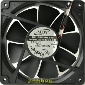ADDA ADN512MB-A90 12V 0.27A 2wires cooling fan